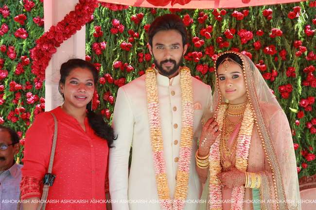 Actor Arav - Actress Raahei Marriage Stills